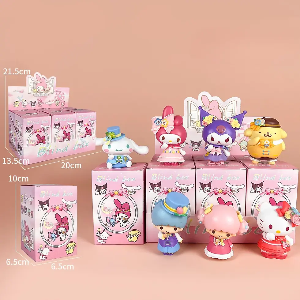 Miniaturbild: Sanrio Blind Box Flower Season Series Hello Kitty Black Beauty Kawaii Doll Mode