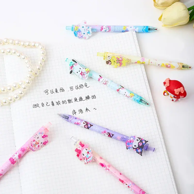 Thumbnail: Sanrio 24/48 stücke neue Gel Pen Kawaii Student Briefpapier Schul bedarf 0,5 sc