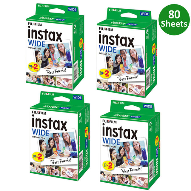Thumbnail: Genuine Fujifilm Instax Wide Film 10-100 Sheets For Fuji Instant Photo Camera W