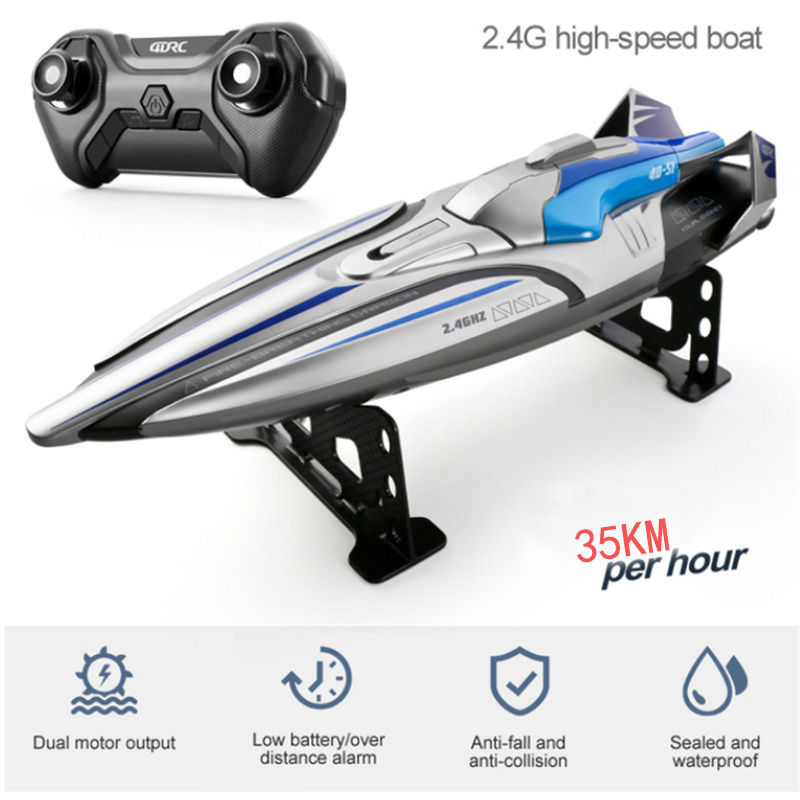 Thumbnail: 2023 heißer 35 KM/H RC High Speed Racing Boot Schnellboot Fernbedienung Schiff 