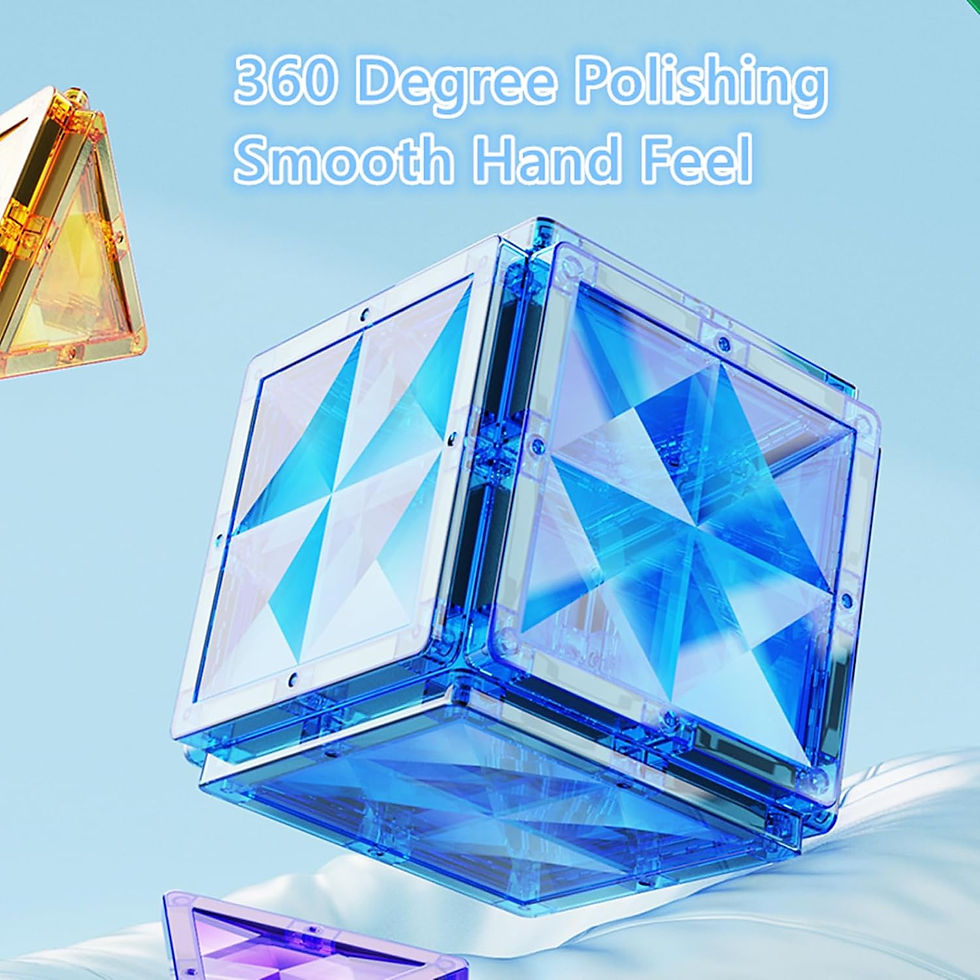 Thumbnail: Magnetic Tiles, Magnetic Block, Magnet Building Set, Clear Diamond Reflective M
