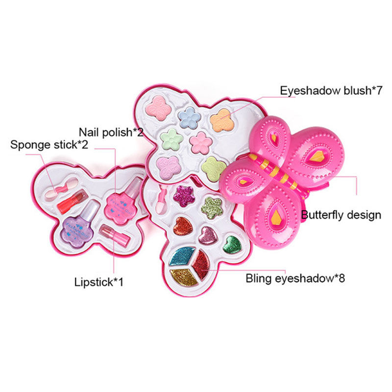 Thumbnail: Girl Pretend Play Toy Set Beauty Makeup Cosmetic Bag Handbag Kids Party Toy Mak