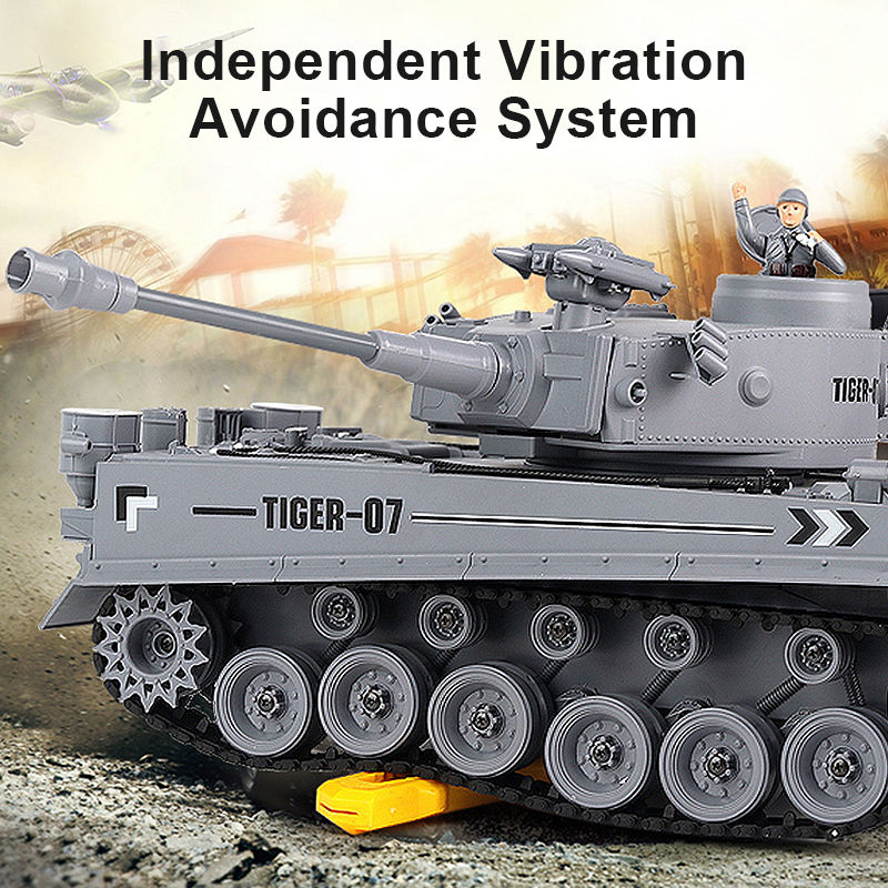 Thumbnail: Schießen Kugel rc Tank rauchen Infrarot große Fernbedienung Panzer Spielzeug Mi