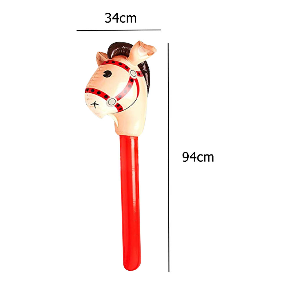 Miniaturbild: Multi-functional Classic Practical PVC Inflatable Horse Head Stick Ride-on Anim