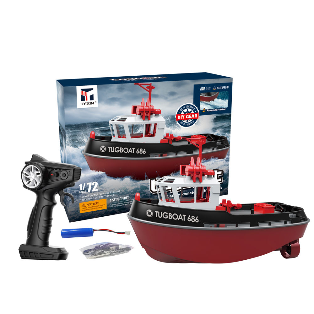 Neues 2,4 rc boot leistungs starkes drahtloses Funks teuerung schiff mit zwei M
