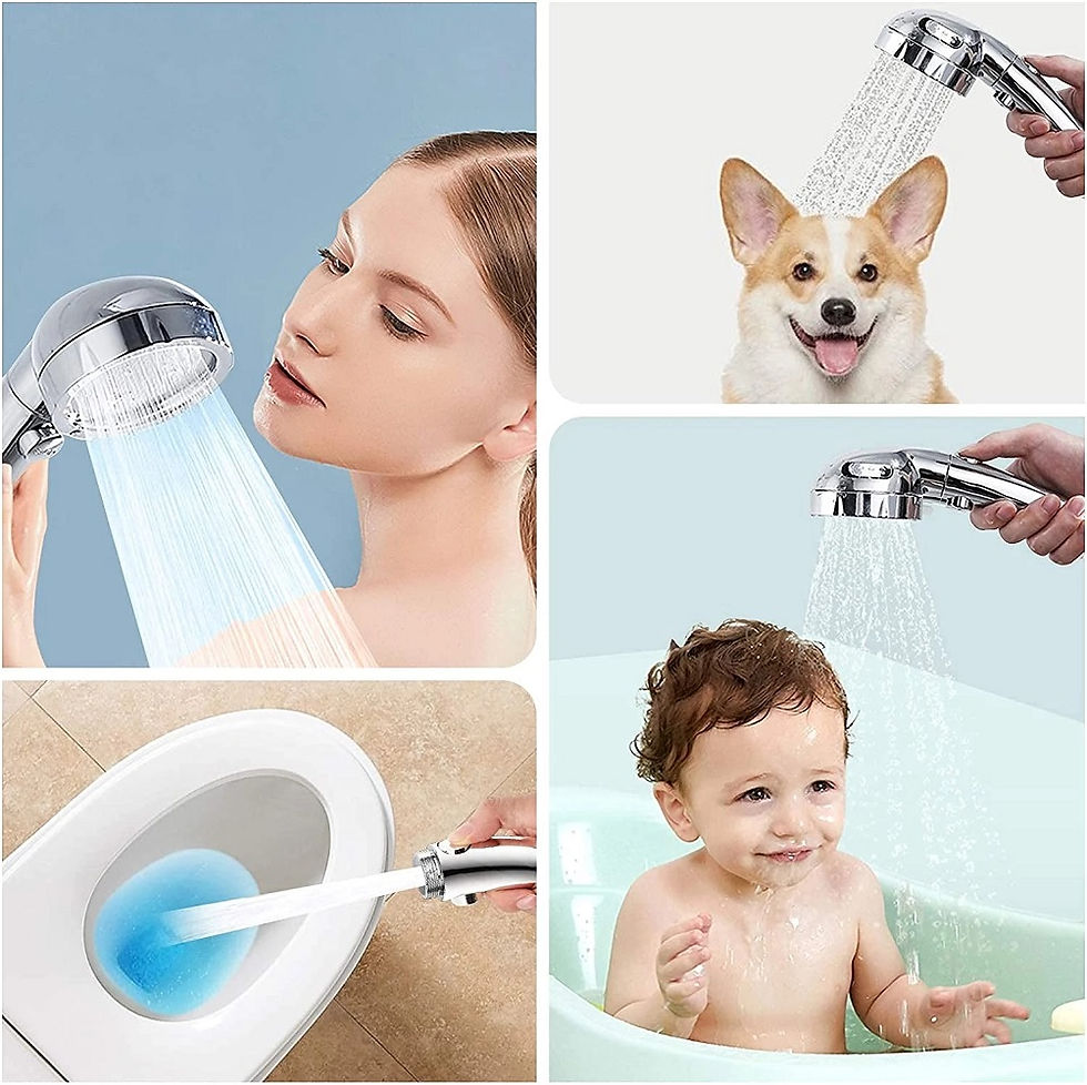 Thumbnail: Hochdruck Bad Dusch kopf 3 Modi einstellbar wassers parend Regen Luxus Home Hot