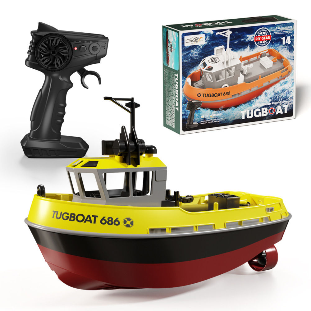 Fern gesteuertes Boot Kinder 1:72 RC Boot mit eingebautem wiederauf lad baren B