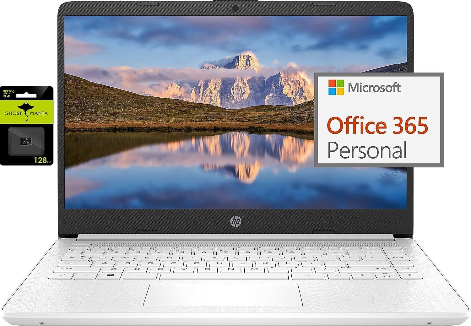 HP Ultraleicht Laptop für Studenten und Business, Intel Quad-Core, 8 GB RAM, 19