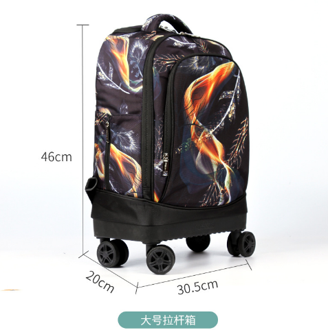 Thumbnail: Kinder 18 zoll Spinner Trolley Tasche Oxford Roll Gepäck Koffer Tasche Schule T