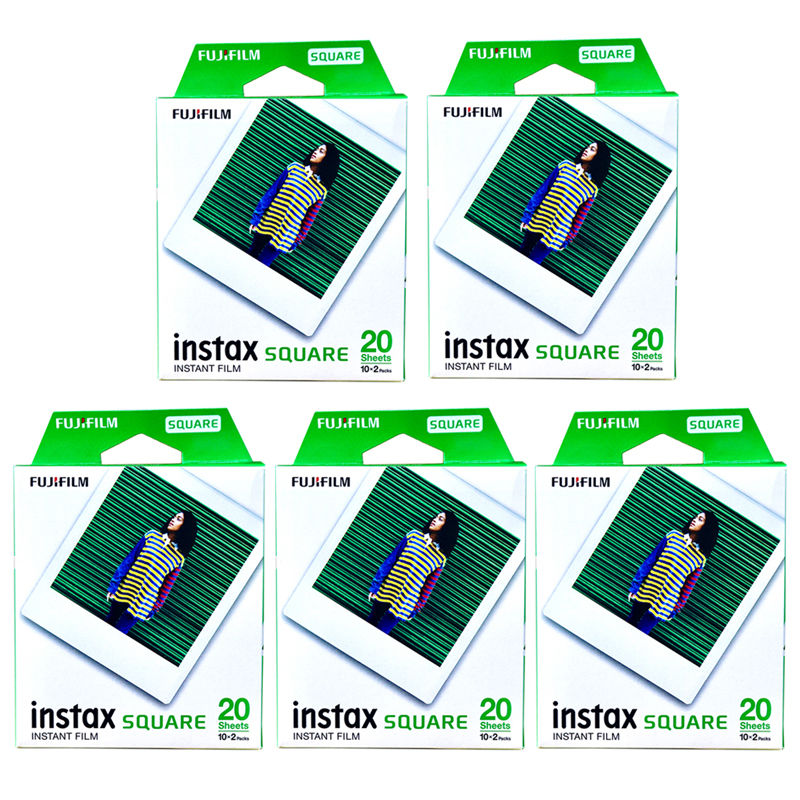 Thumbnail: Fujifilm Instax Square White Edge Black Films Photo Paper (10-100 pcs) for Inst