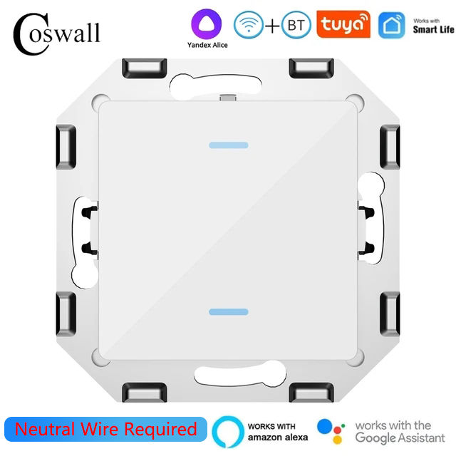 Miniaturbild: Coswall Glas Touch-Schalter DIY-Modul WLAN/ZigBee Smart EU-Steckdose mit PD 20W
