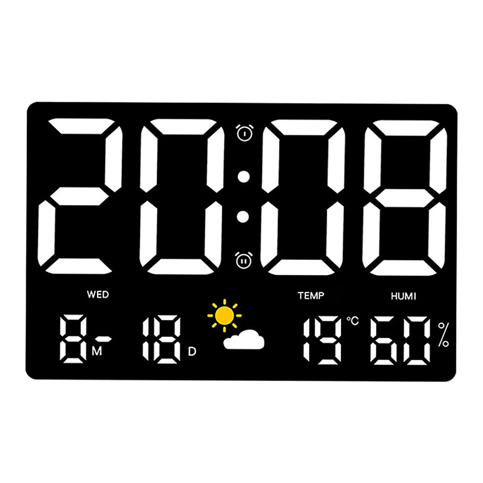 Miniaturbild: 9,8 Zoll große LED digitale Wanduhr Temperatur Luft feuchtigkeit Anzeige 4-stuf