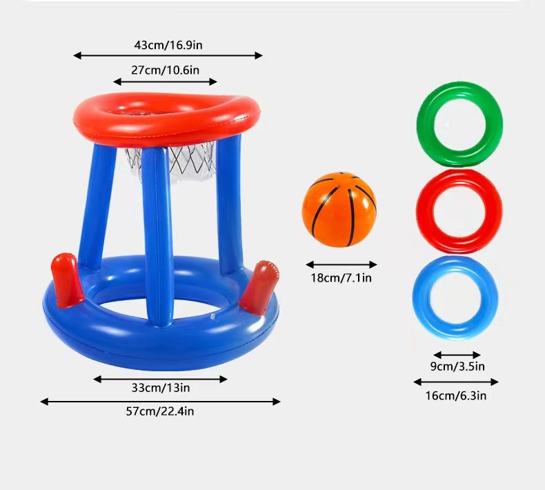 Thumbnail: Inflatable toys Swimming Pool Beach accessories Inflatable Ring Throwing Ferrul