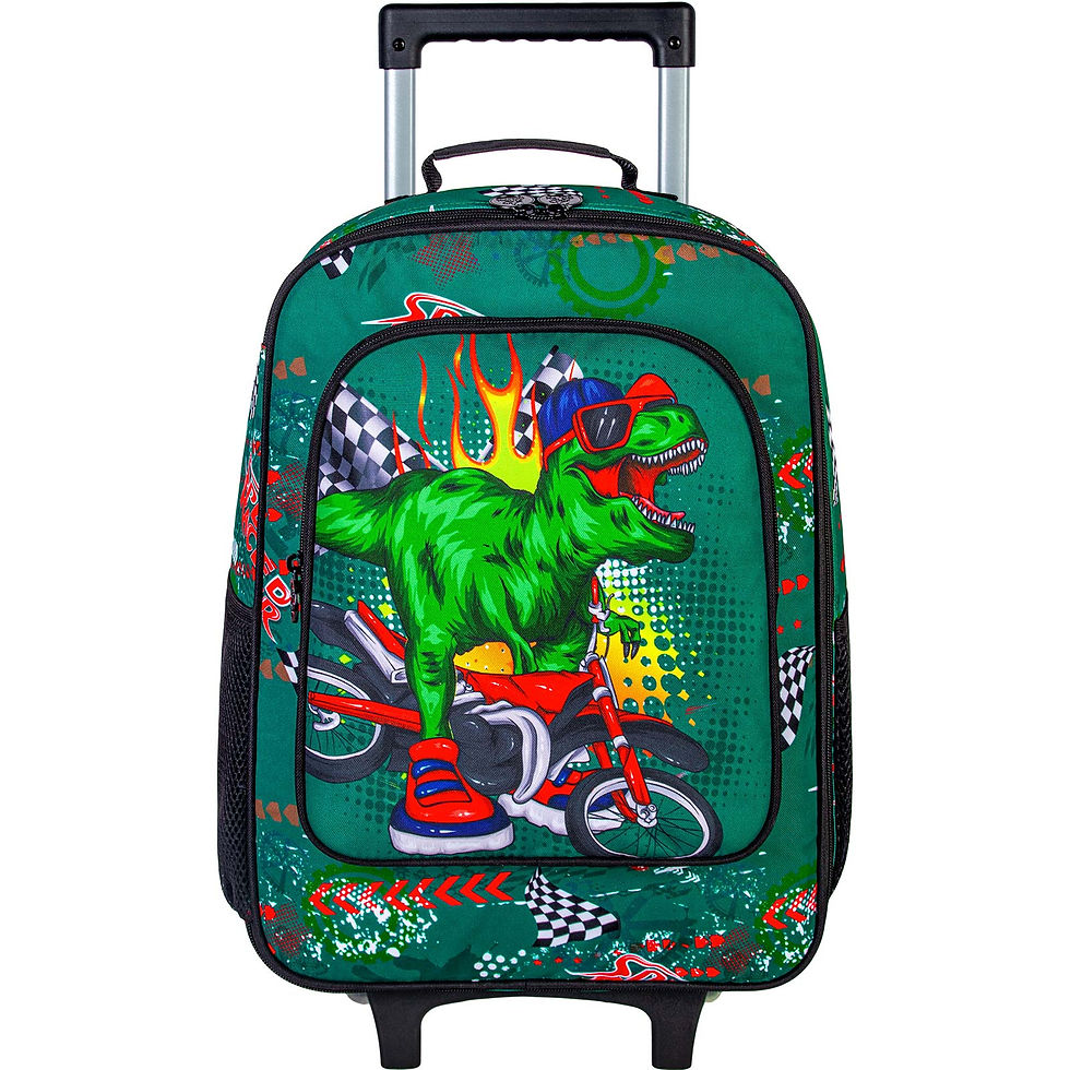 Thumbnail: Kinder gepäck für Jungen, niedlicher Dinosaurier rollende Räder Koffer für Kind