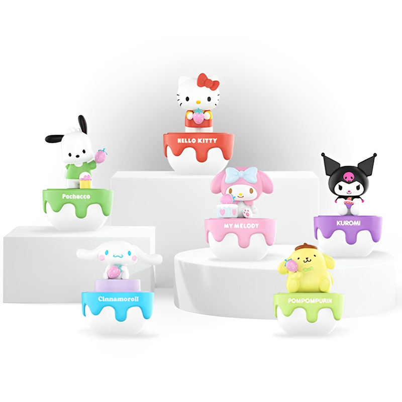 Thumbnail: Anime Sanrio Strawberry Cake Series Hello Kitty Pom Pom Purin Pochacco Blind Bo