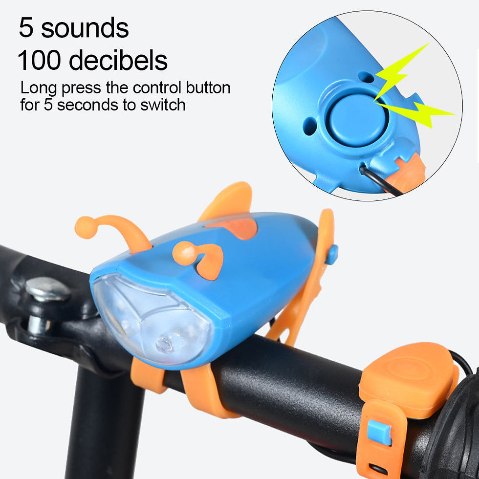 Thumbnail: Mini Bee Bell Headlights Strap Waterproof High-Lighted LED Plant USB Charging N