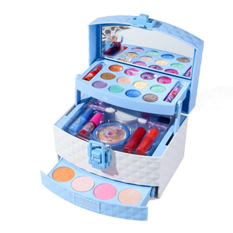 Thumbnail: New Disney New girls frozen  princess elsa Cosmetics Make up box set  snow Whit