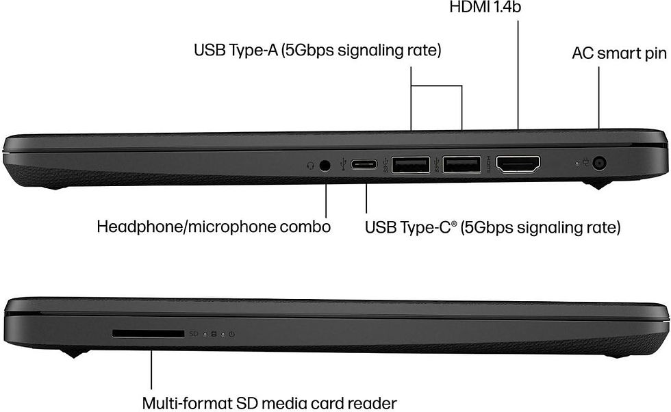 Miniaturbild: HP Ultraleicht Laptop für Studenten und Business, Intel Quad-Core, 8 GB RAM, 19