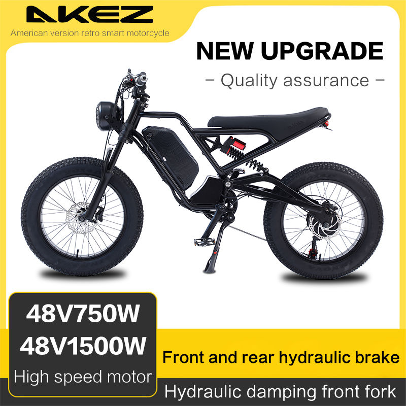 Miniaturbild: Akez Elektro fahrrad 18ah 1500w 48v Erwachsenen Mountainbike 20 Zoll Mountain M