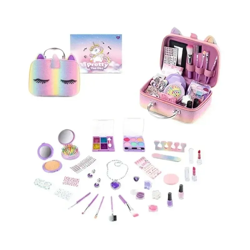 Thumbnail: Kosmetik Spielzeug Set Kinder Make-up Set sicher wasch bar Prinzessin Schönheit