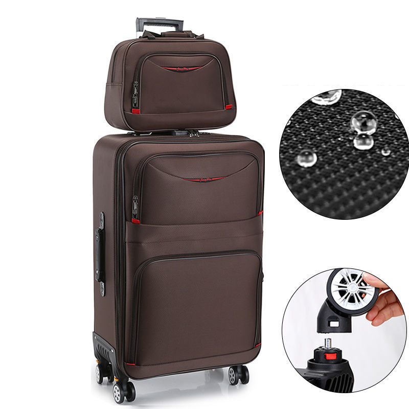 Thumbnail: Große Kapazität Reisekoffer Trolley Tasche wasserdicht Oxford Roll gepäck Unive