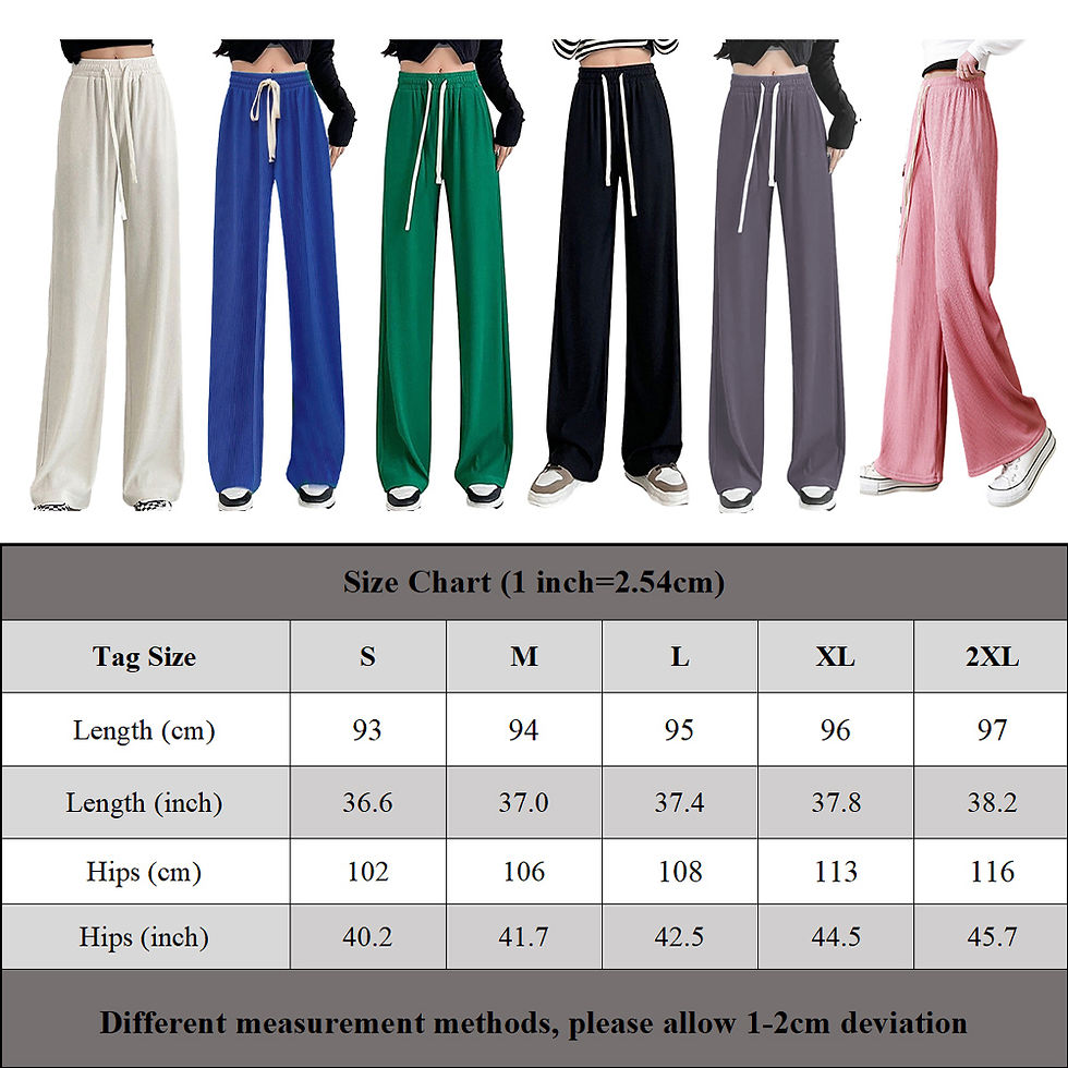 Thumbnail: Ice Silk Wide-Leg Pants Women Cool Sweatpants Summer Thin Pleat Loose Straight 