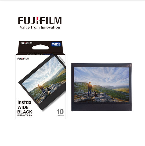 Thumbnail: Fujifilm Instax Wide Film Black/Rainbow Edge Photo Paper Insta Wide 200/210/300