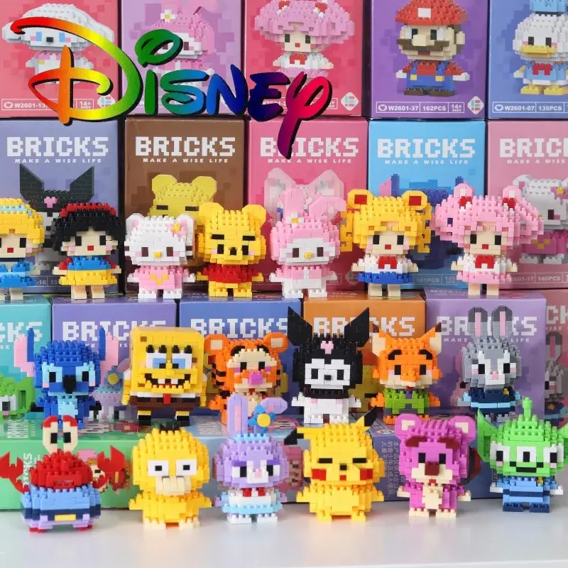 Thumbnail: Disney Stitch Building Blocks Anime Kawaii Cartoon mini Action Children's Figur