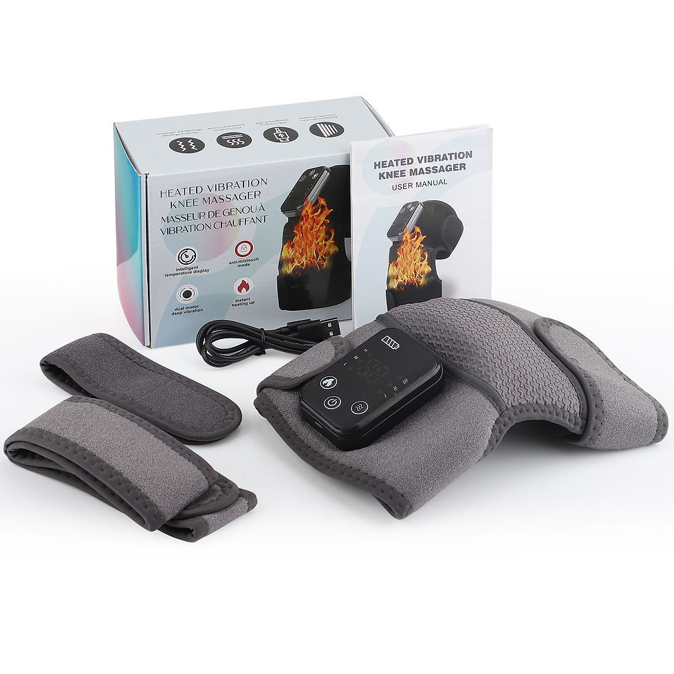 Thumbnail: Elektrische Heizung Schulter polster Vibrations massage gürtel, 3 in 1, thermis
