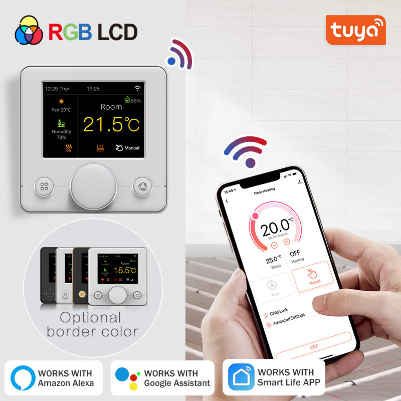 Miniaturbild: Tuya smart home wifi thermostat für boden heizung kabel temperatur regler 220v 