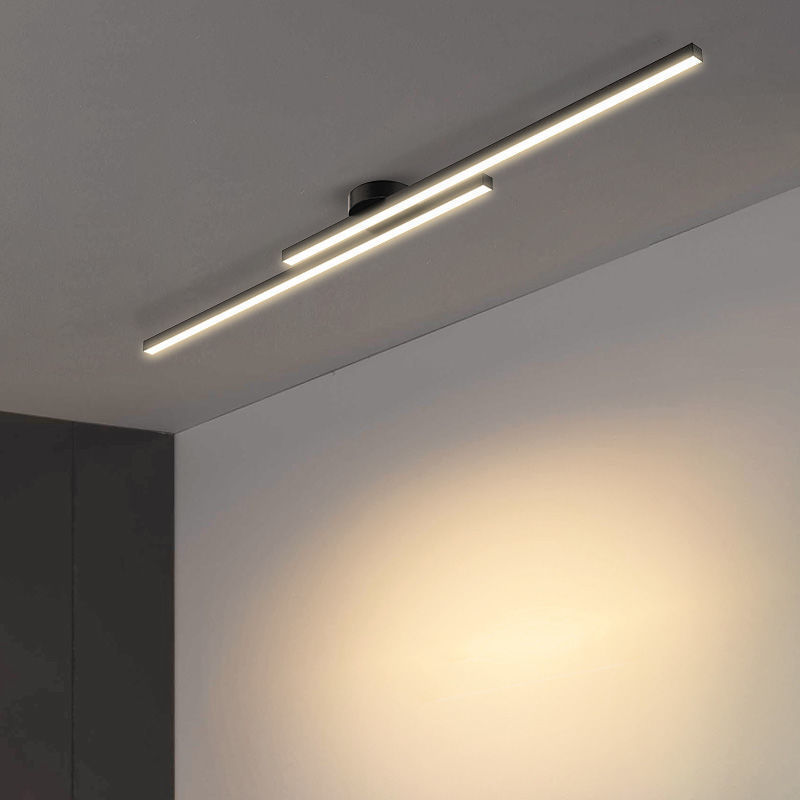 Thumbnail: Einfache LED-Gang Decken leuchten moderne Wohnzimmer lange Scheinwerfer Decken 