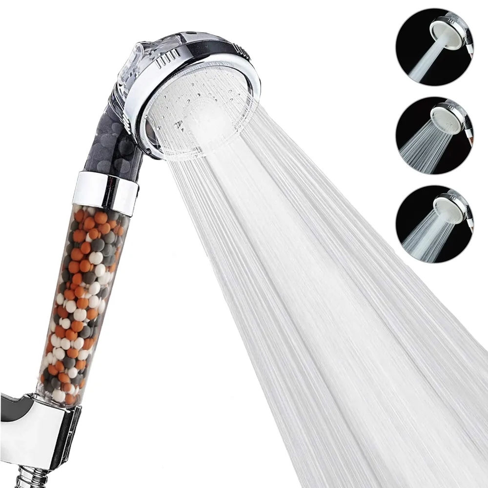 Neue 3 Funktionen Hochdruck Spa Dusch kopf wassers pa rende Hand Regen Bad zube
