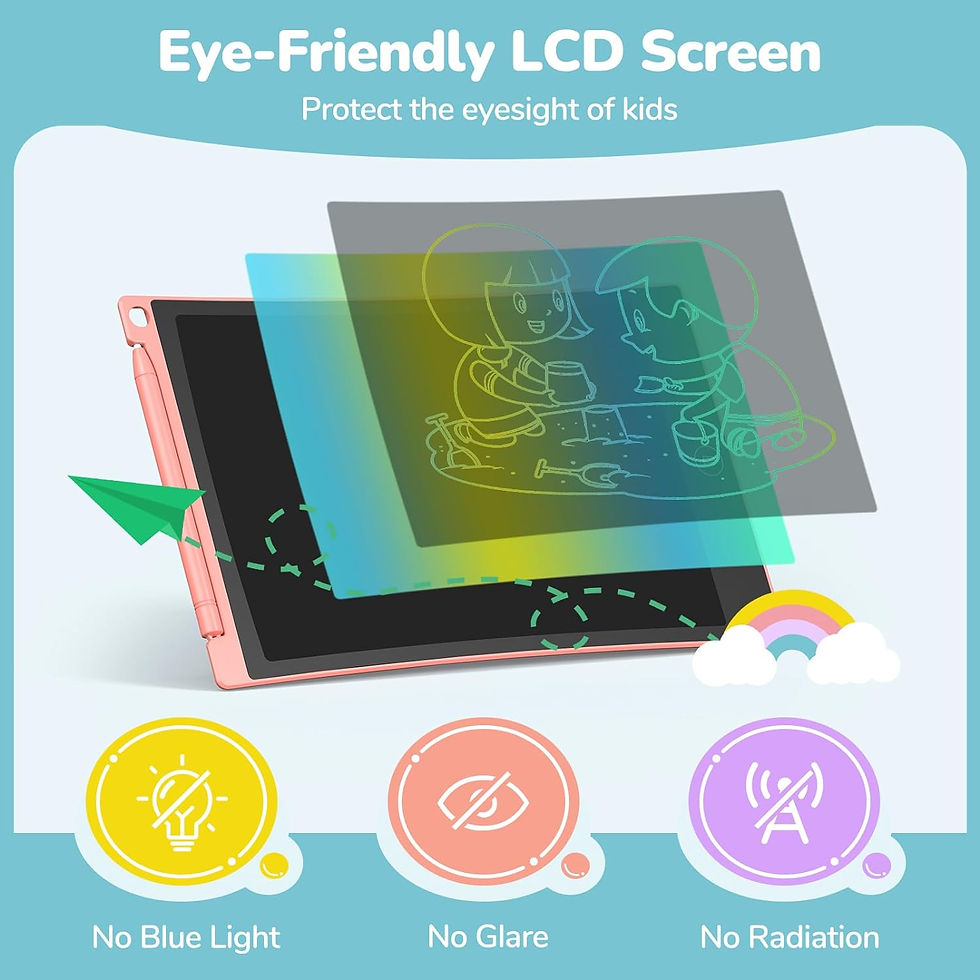 Thumbnail: TECJOE 4 Pack LCD Writing Tablet, 8.5 Inch Colorful Doodle Board Drawing Tablet