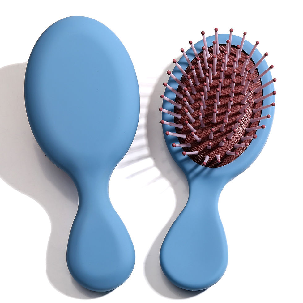 Miniaturbild: 1 stücke Mini Detangler Haar Pinsel Massager Anti Statische Luft Tasche Haar Ka