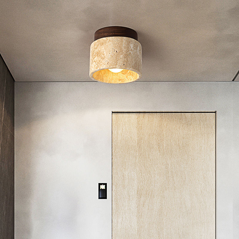Miniaturbild: Wabi Sabi gelb Marmor Decken leuchte Lobby Eingang Korridor Balkon Restaurant H