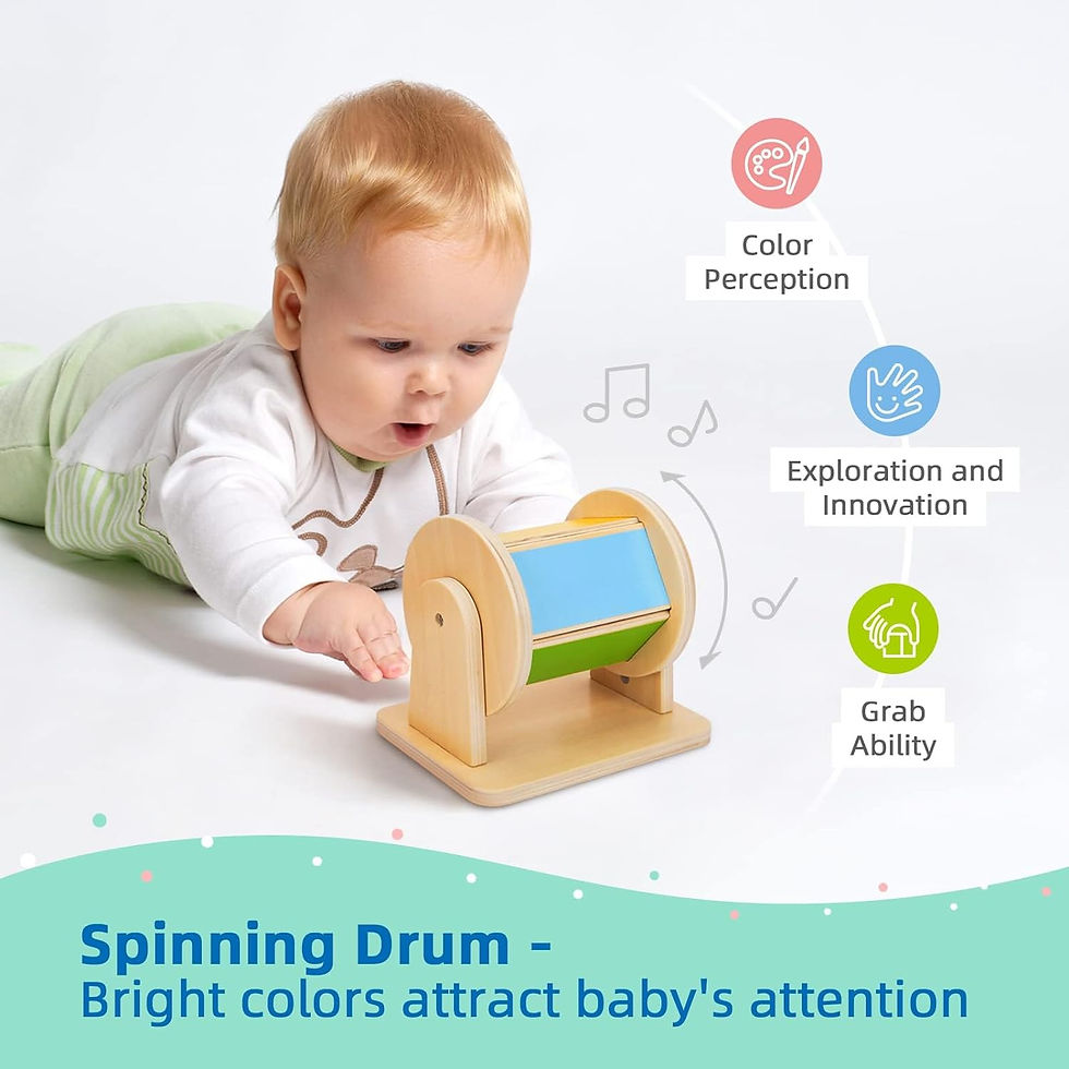 Miniaturbild: Montessori Toys for Babies 0-6 Months, 6 in 1 Learning Educational Kit Includin