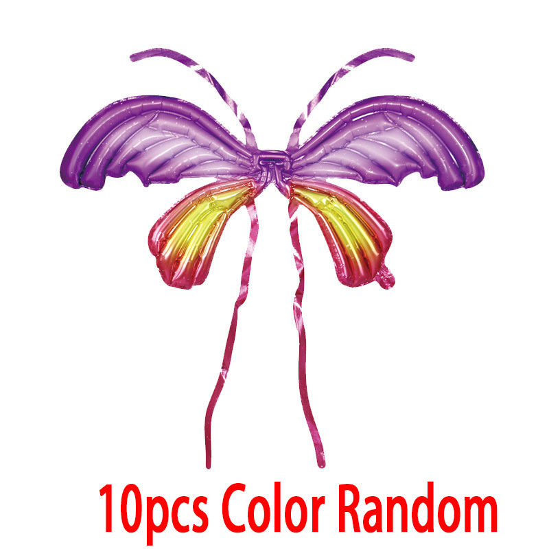 Thumbnail: Colorful Angel Butterfly Wings Inflatable Toys Aluminum Film Wings Balloon Infl