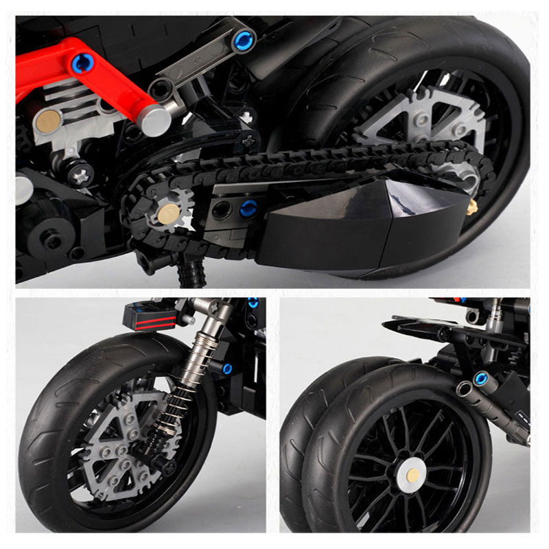 Thumbnail: DIY kinder Motorrad Kind Block Rc Motorrad Spielzeug Für Kinder Kinder Motorräd