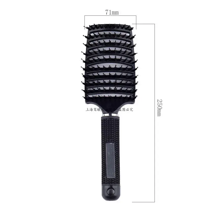 Miniaturbild: Neue schwarze Bürste Borste Nylon Haar bürste nass lockig entwirren anti statis