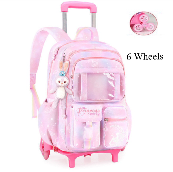 Thumbnail: 2023 neue Schule Rädern rucksack Tasche Mädchen der Rucksack für Schule Kinder 