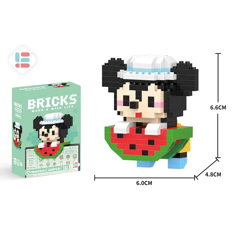 Thumbnail: Disney Stitch Building Blocks Anime Kawaii Cartoon mini Action Children's Figur