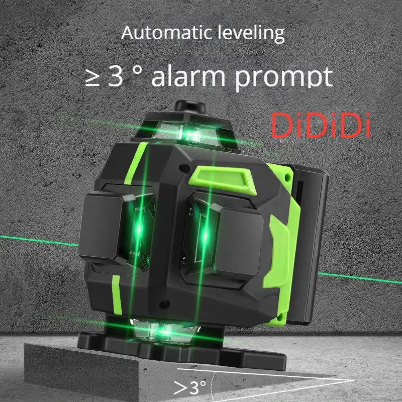 Thumbnail: 16 Linien 4d Laser ebene mit Stativ/Laser ebene grüne Linie selbst nivellierend