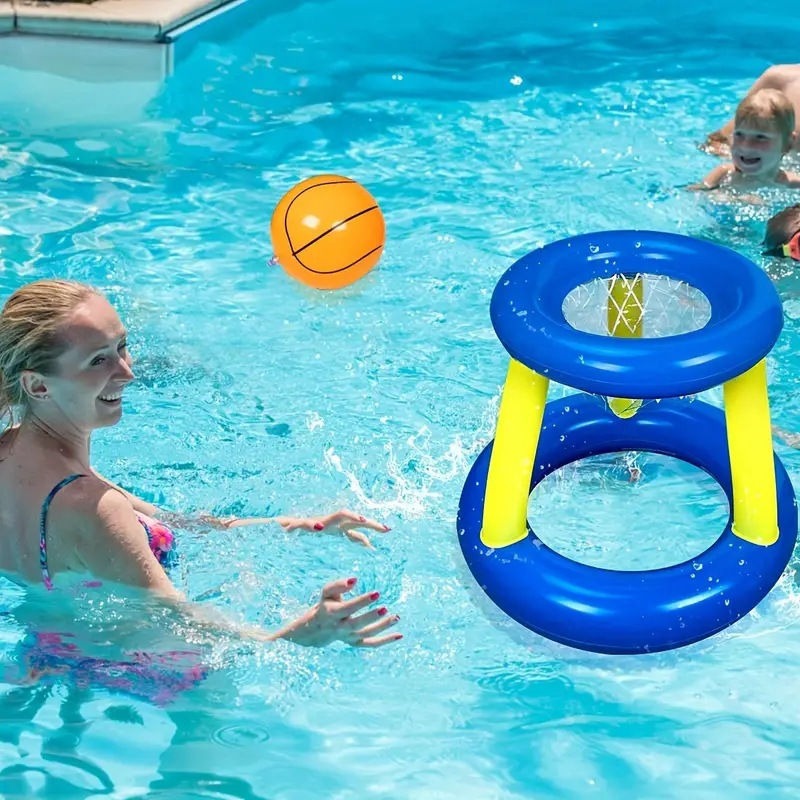 Miniaturbild: Water Inflatable Basketball Stand Family Party Pool Interaction Toys Training B