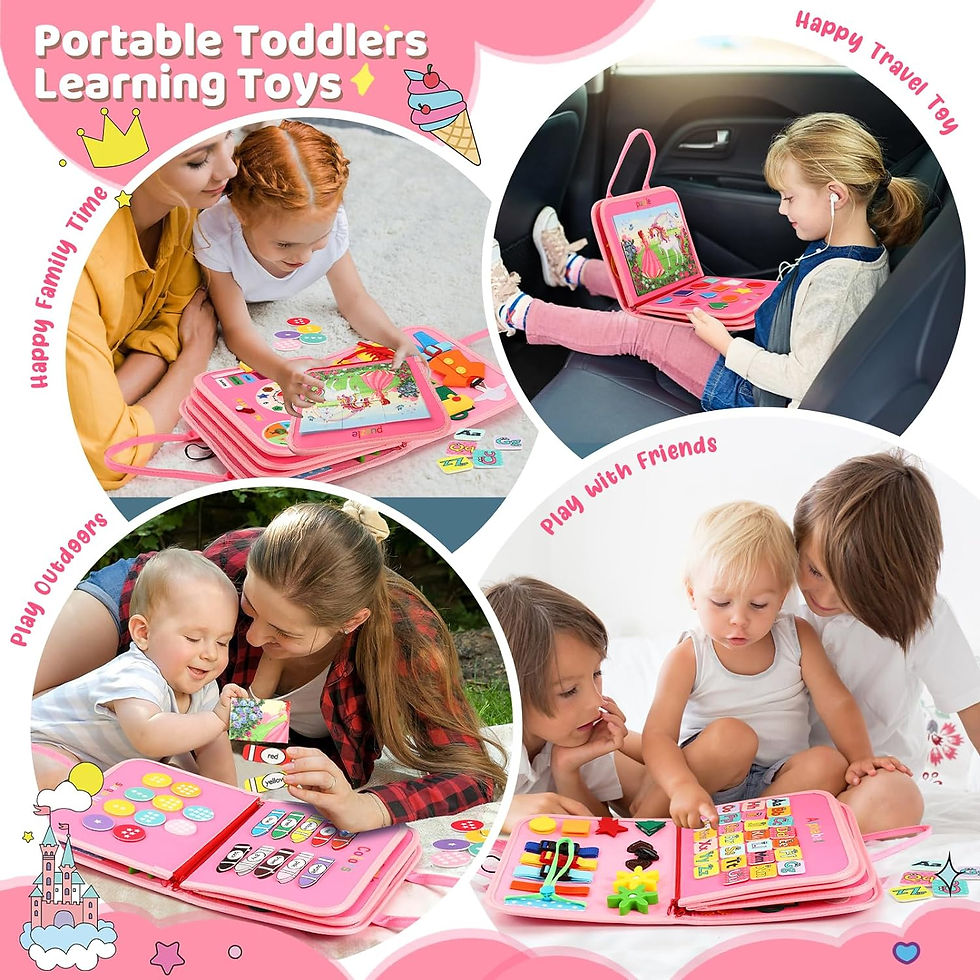 Thumbnail: Toddler Busy Board，Montessori Toddler Busy Book，Toys For 3 Year Old Girl Birthd