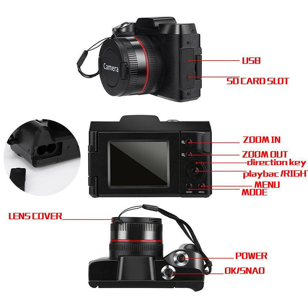 Thumbnail: 2024 neue Videorecorder-Camcorder-Kamera mit 4,3-Zoll-Tftlcd-LCD-Bildschirm, dr