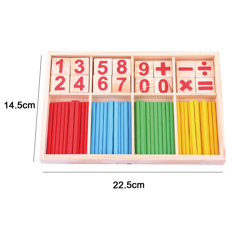 Thumbnail: Hot Kids Montessori Wooden Toys Macaron Blocks Learning Toy Baby Music Rattles 
