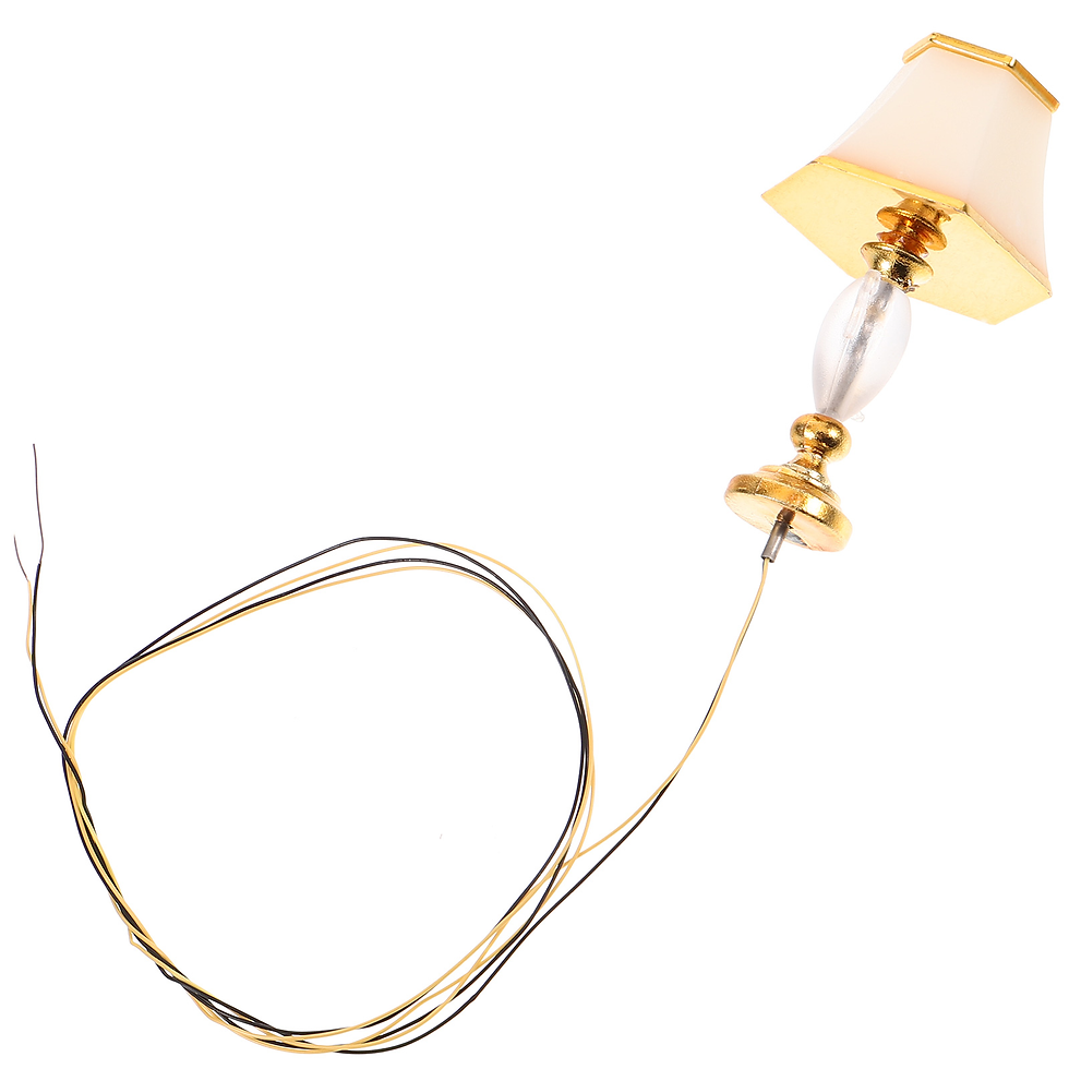 Thumbnail: Mini Dollhouse Accent Table Lamp Led Miniature Lighting Model Mini House Light 