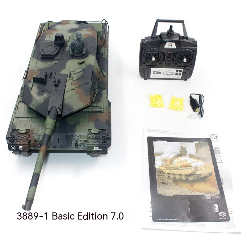 Thumbnail: Henglong antike Plastik tank Deutsch Leopard 2 Fernbedienung Tank Spielzeug Mod