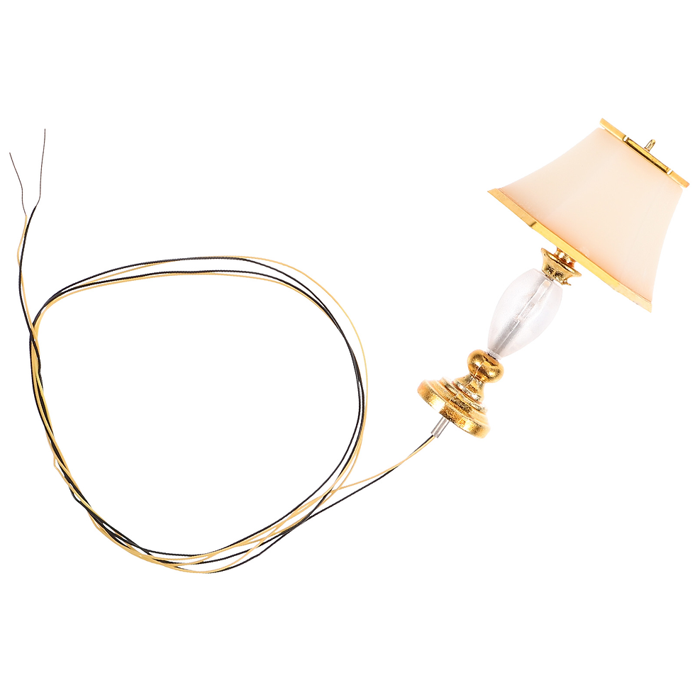 Thumbnail: Mini Dollhouse Accent Table Lamp Led Miniature Lighting Model Mini House Light 