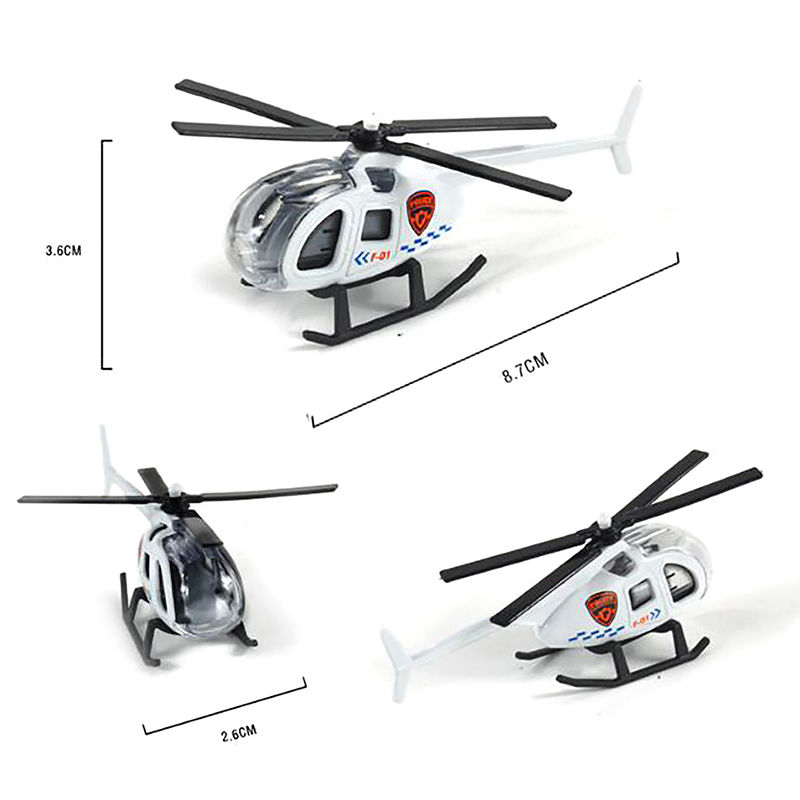 Thumbnail: Mini-Legierung Hubschrauber Modell Spielzeug Flugzeug militärische Sammlung Dek
